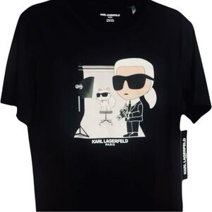 Karl Lagerfeld Paris - Karl Choupette Photo Graphic T-Shirt SM TShirt Cat Tee